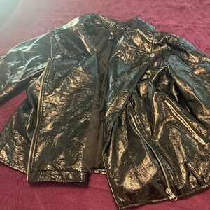 Black Faux Leather Jacket